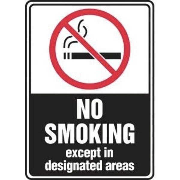 Accuform SMOKING CONTROL SIGN 14 in x 10 in MSMK584XT MSMK584XT - main